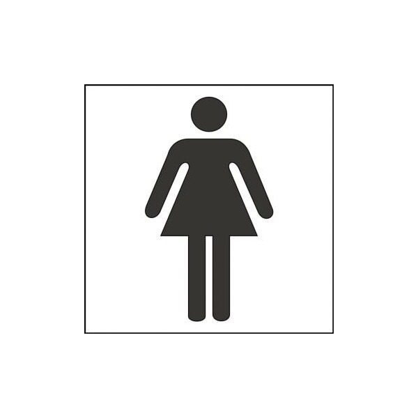 Accuform 3 in W x 3 in H, Engraved Plastic PSG309WT - main